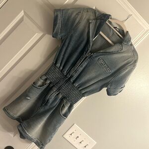 SEROYA Denim Romper